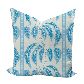 Palms in Caribbean Blue by Sister Parish