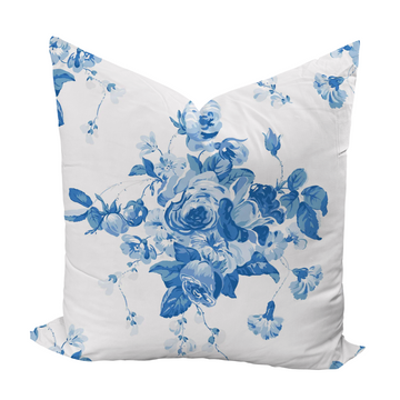 Circe Chintz in Blue by Sister Parish