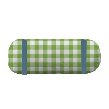 Iva Check in Moss with Tape Bolster - Wheaton Whaley Home Exclusive