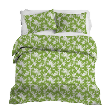 Louise in Lime Duvet Cover