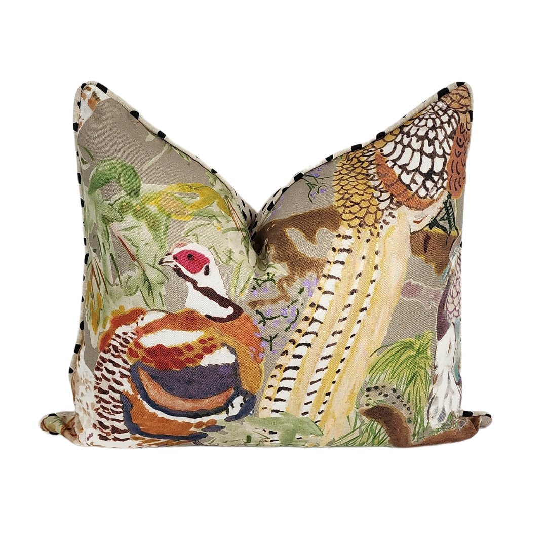 WWH Faves - Game Birds by Lee Jofa Pillow Cover