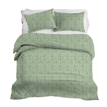 Santee Stripe in Emerald Duvet Cover