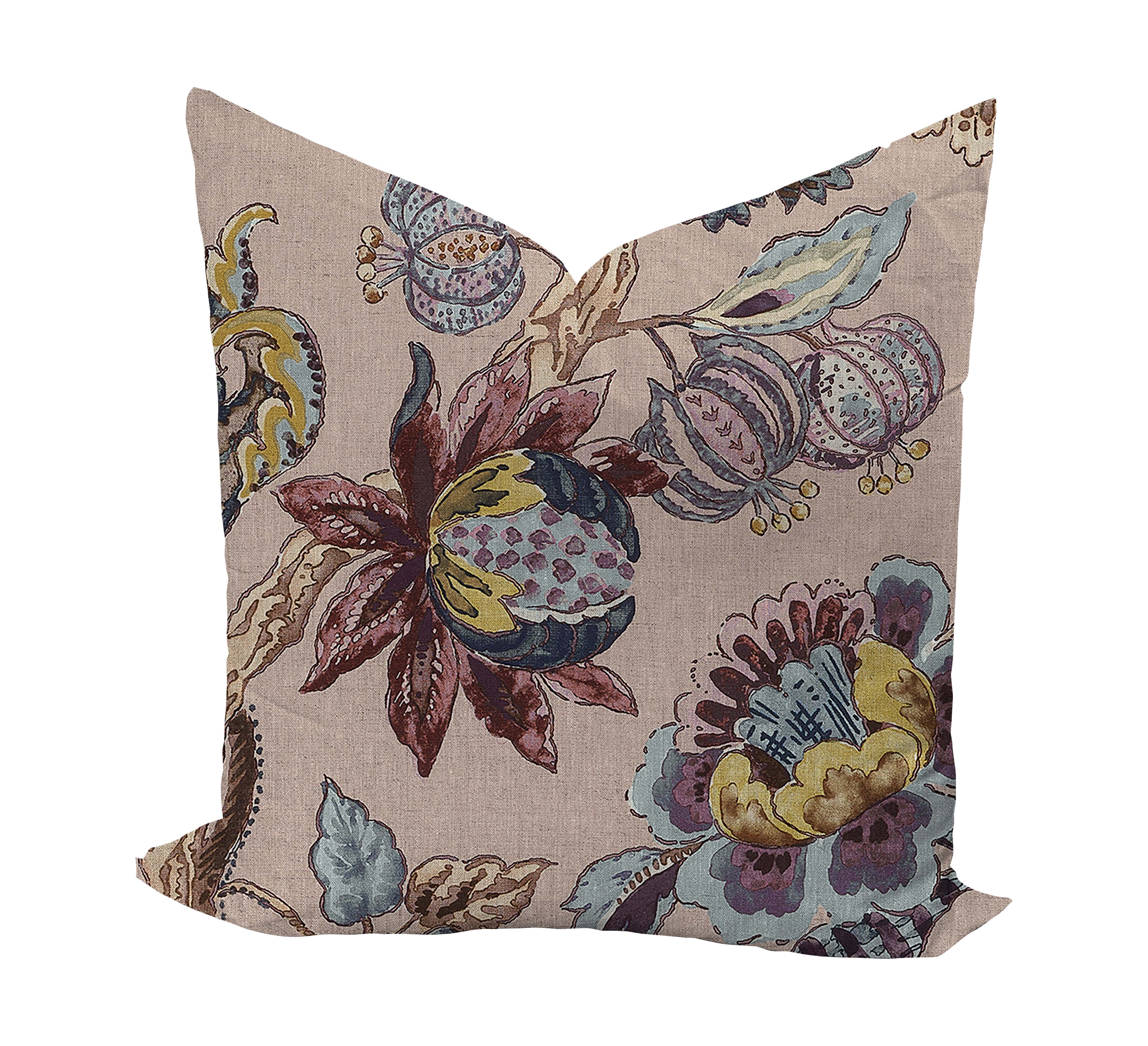 Wheaton Whaley Home Stockbridge in Blush by Thibaut Pillow