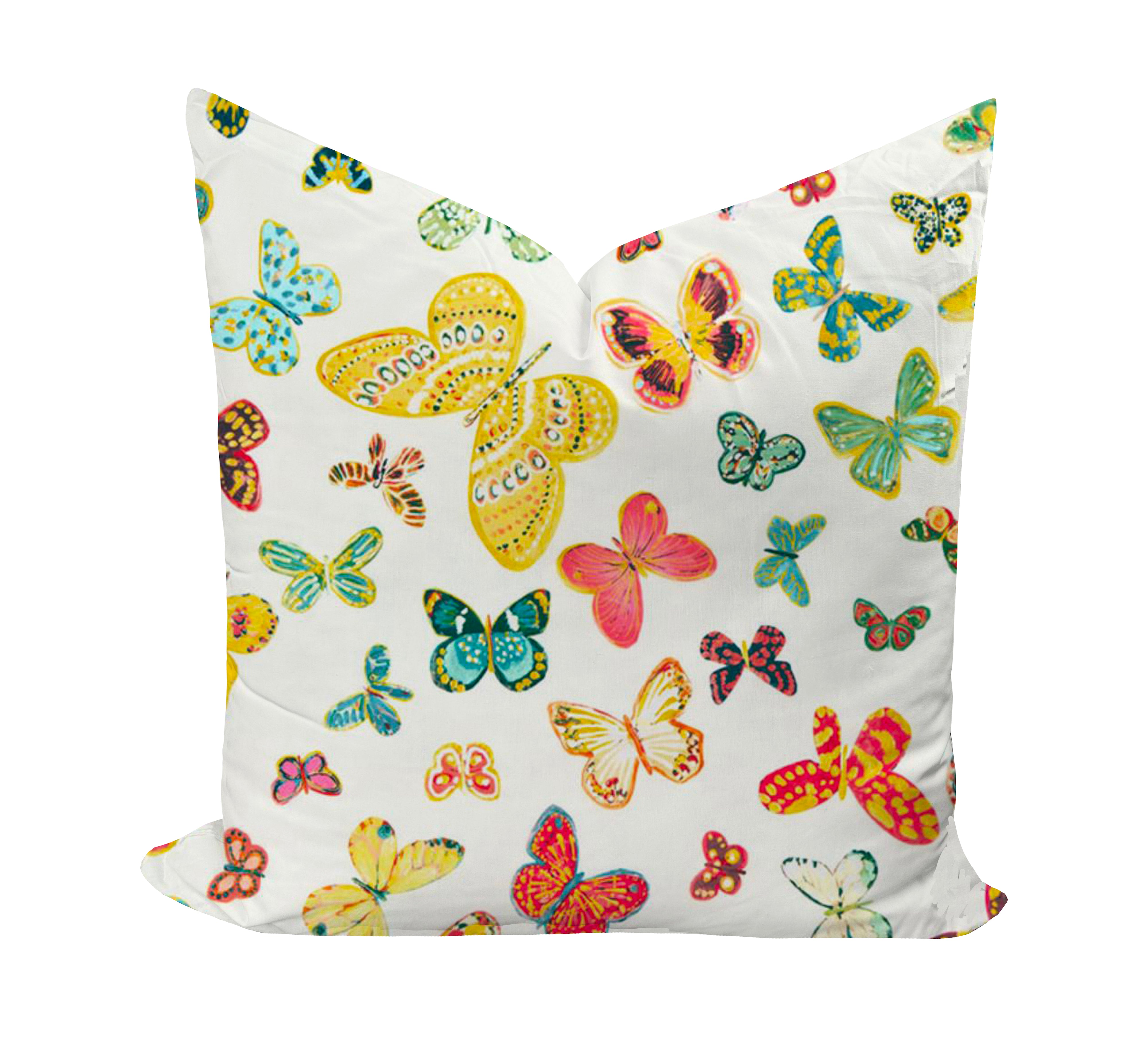 Wheaton Whaley Home Butterflies in Multi by Schumacher Pillow Cover