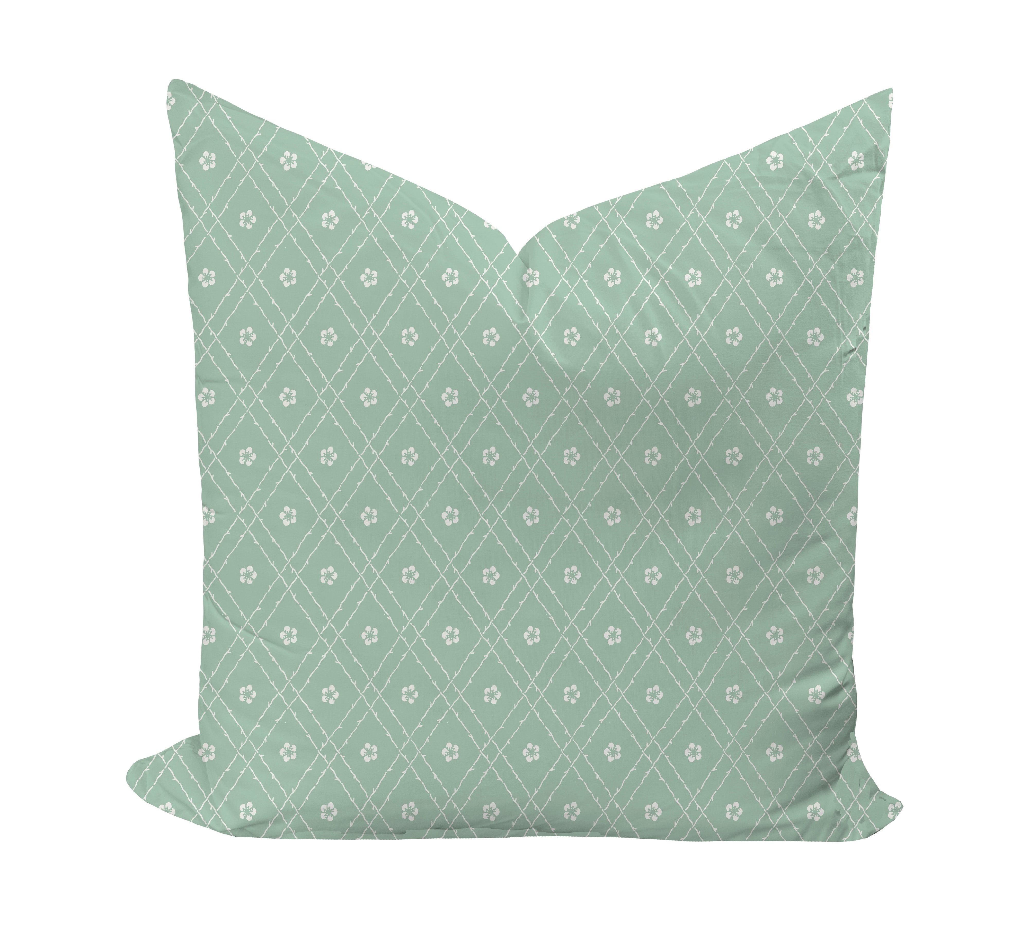 Wheaton Whaley Home Emily in Seafoam Reverse Bedding Pillow Cover