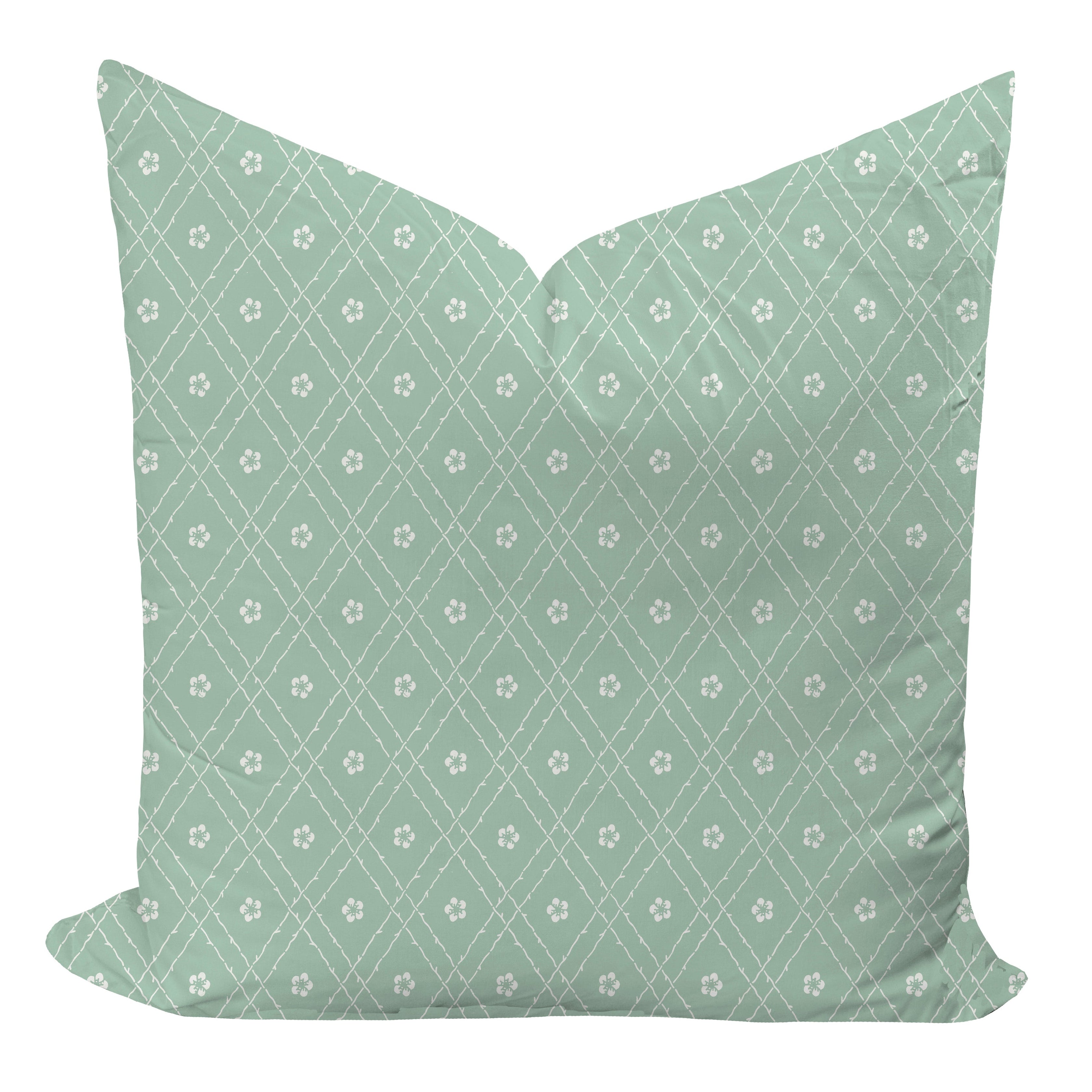 Wheaton Whaley Home Emily in Seafoam Reverse Bedding Pillow Cover