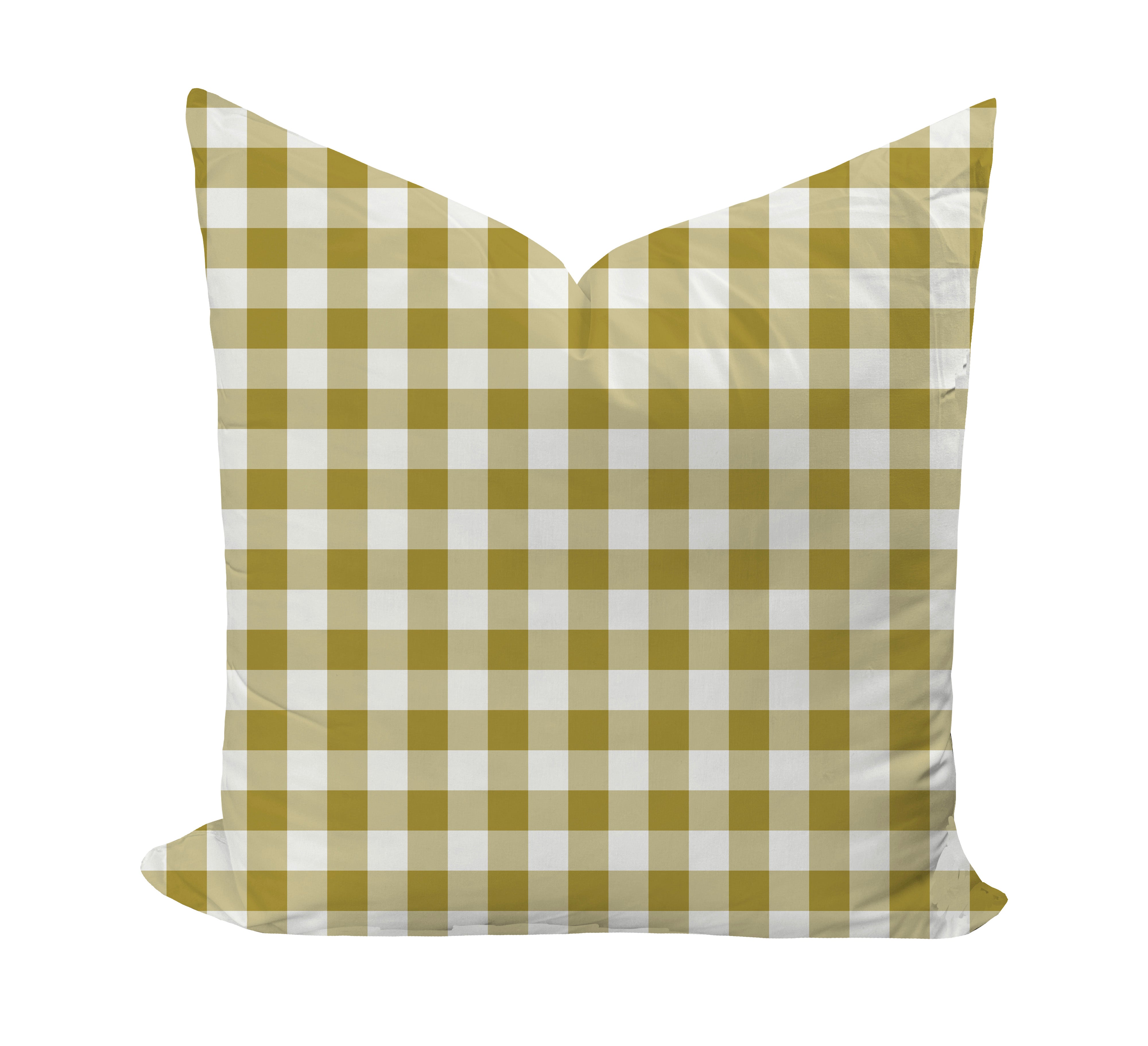 Wheaton Whaley Home Iva Check in Dijon Pillow Cover