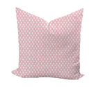 Pink block print pillow cover