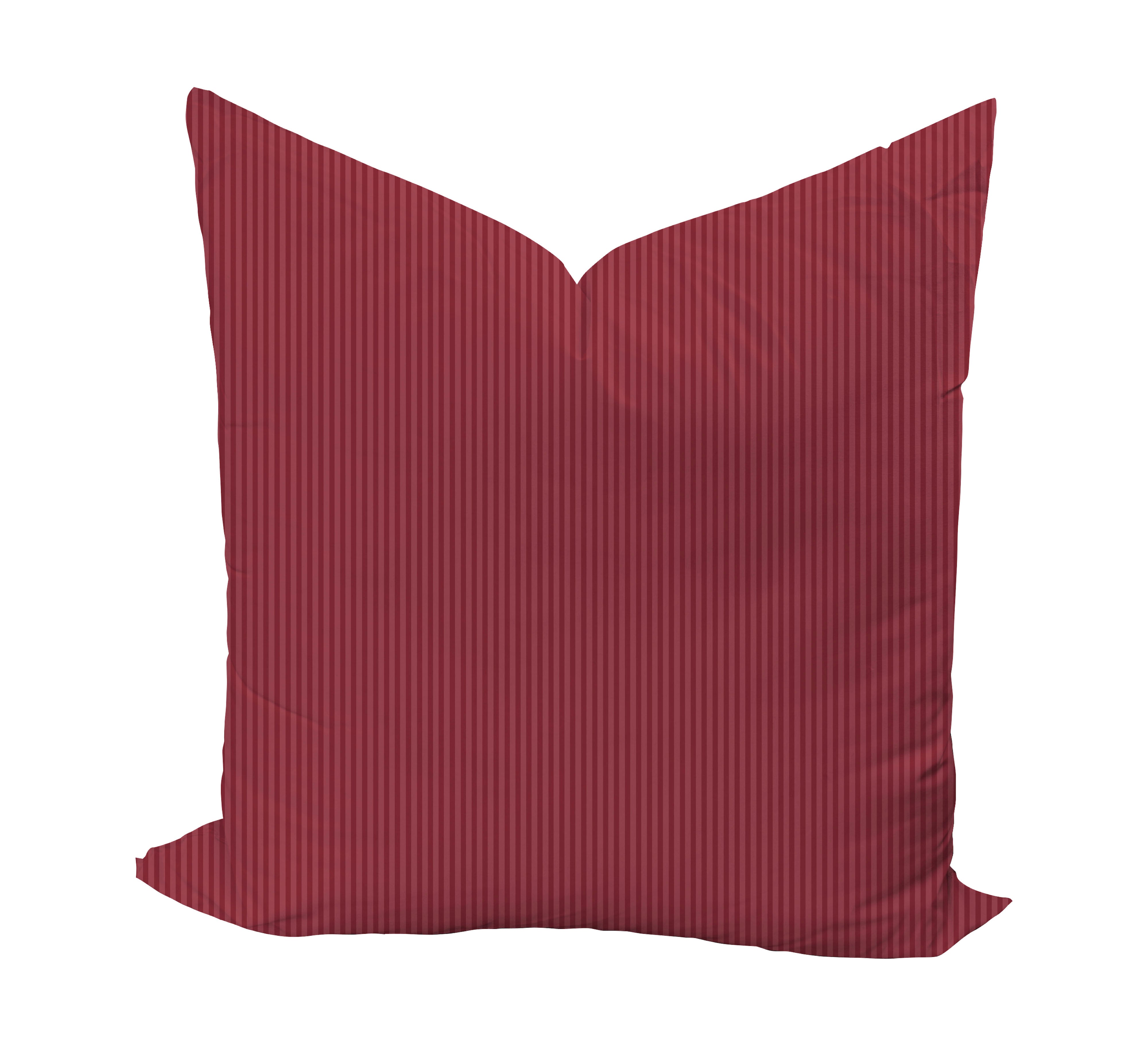 Wheaton Whaley Home Little Carlisle Stripe in Lipstick Pillow Cover