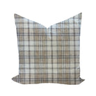 Wheaton Whaley Home Dodson Plaid Brown Pillow