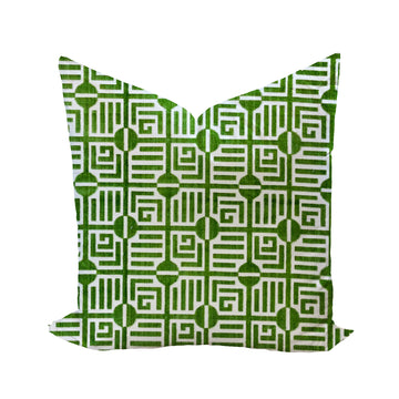 Labyrinth Velvet in Emerald by Thibaut