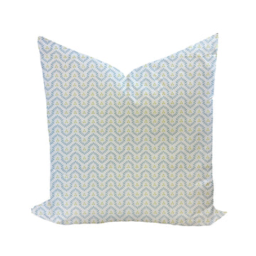 Wynford in Soft Blue on White by Thibaut