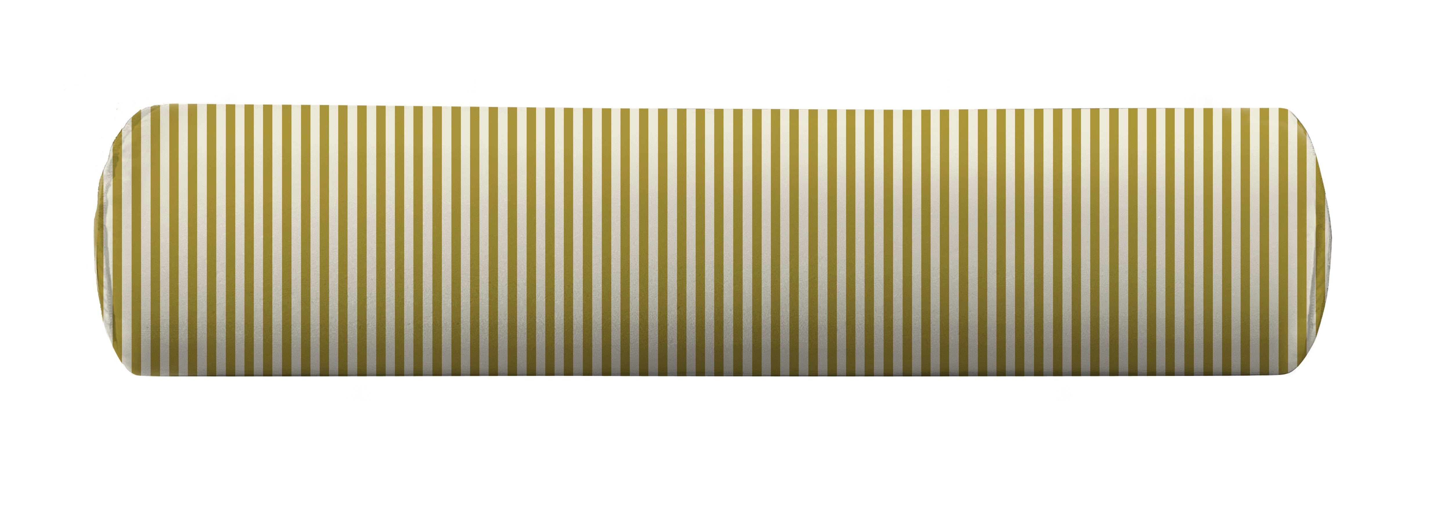Mustard striped bolster pillow cover