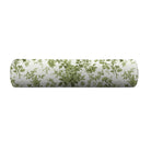 Green floral bolster pillow cover