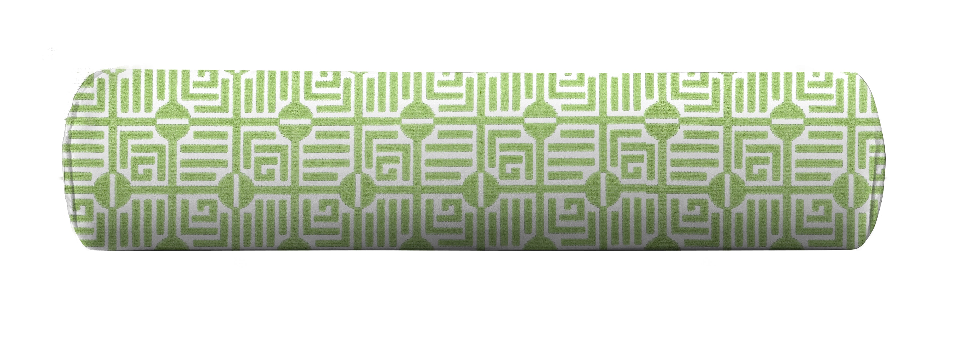 Wheaton Whaley Home Labryinth Bolster in Sage Pillow Cover