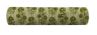 Floral and Striped bolster pillow cover in olive