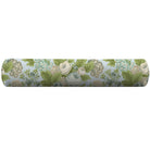 Blue and green floral bolster pillow cover