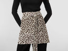 Kitchen Apron in brown and white vine pattern
