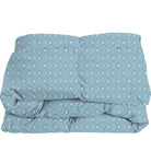 Blue floral comforter