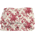 Pink floral comforter