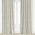 Floral drapes in light beige