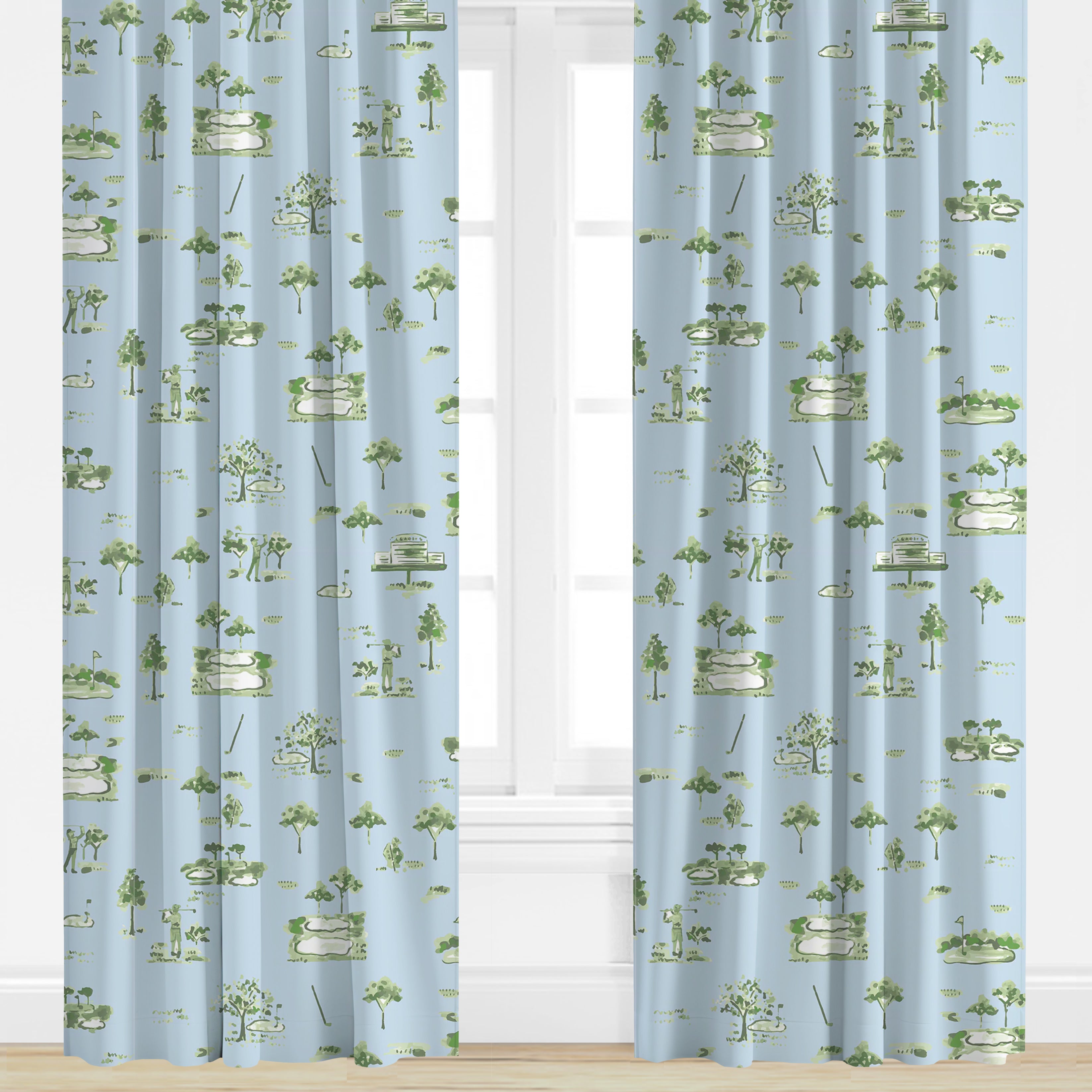 Kyger in Blue Drapery Panel by Lulie Wallace