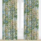 Peony Garden in Spa Blue by Thibaut Drapery