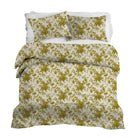 Yellow floral duvet cover