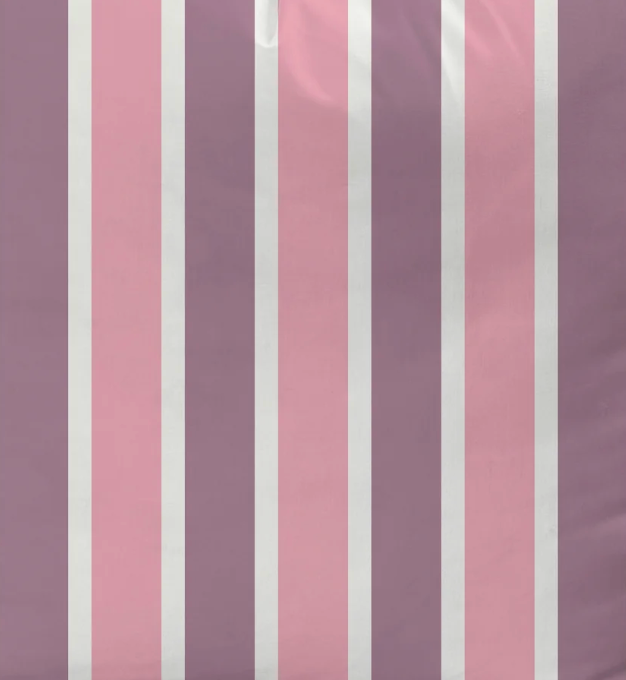 Pink and purple striped fabric by the yard