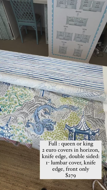 Inventory Sale :: Trend Dragon & Pagoda + Horizon Stripe Bed Set