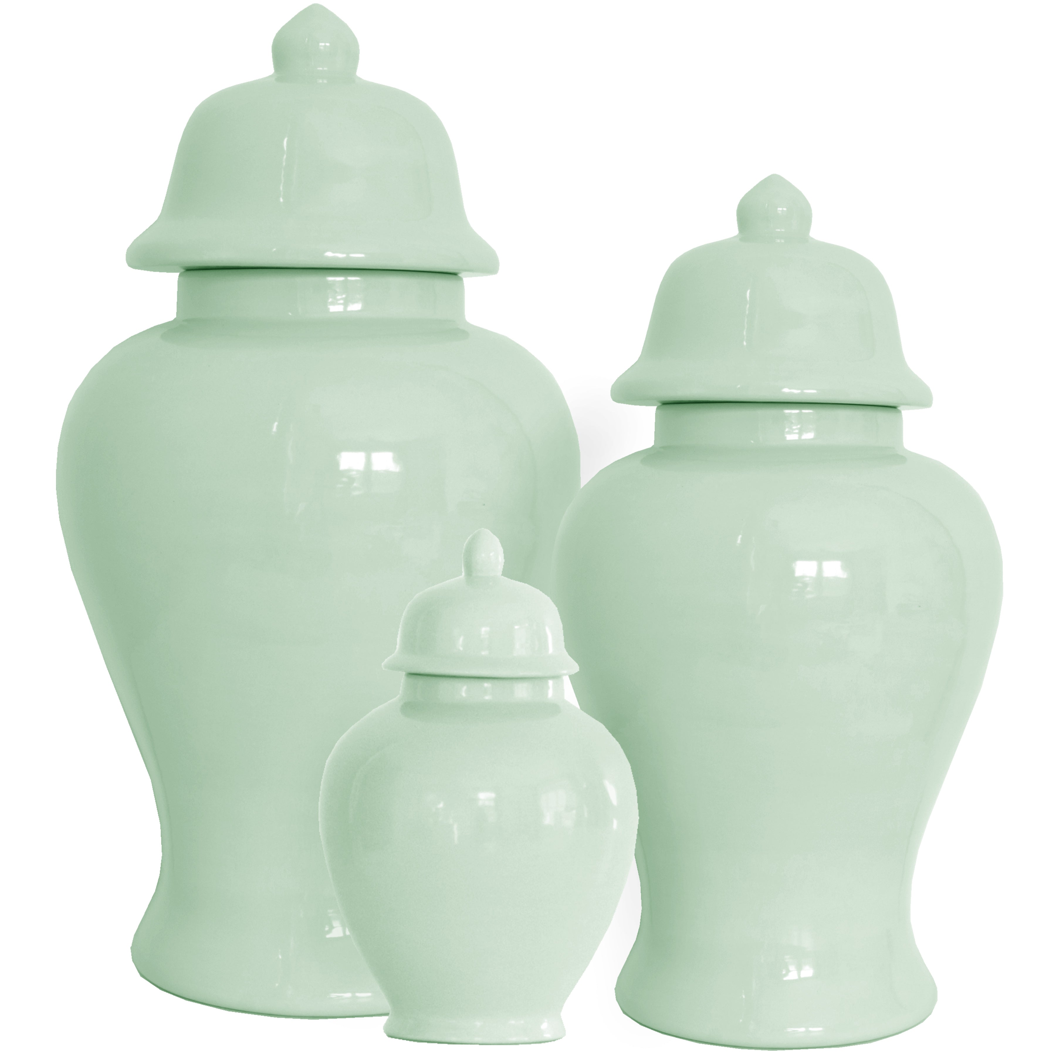 Sea Glass Green Ginger Jars – Wheaton Whaley Home