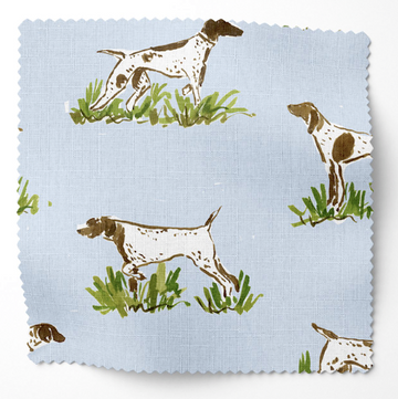 Hobbs Pointer Dogs by Camilla Moss Drapery Panel