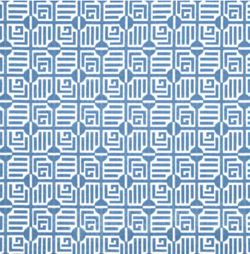 Labyrinth Velvet in Blue by Thibaut Bolster