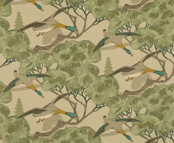 Flying Ducks in Emerald by Mulberry Home