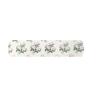 Bowood in White/Leaf Bolster by Colefax & Fowler